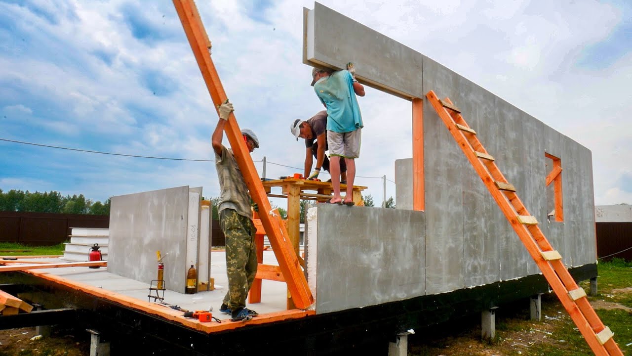 Недорогой дом за 2 недели. Полный процесс строительства