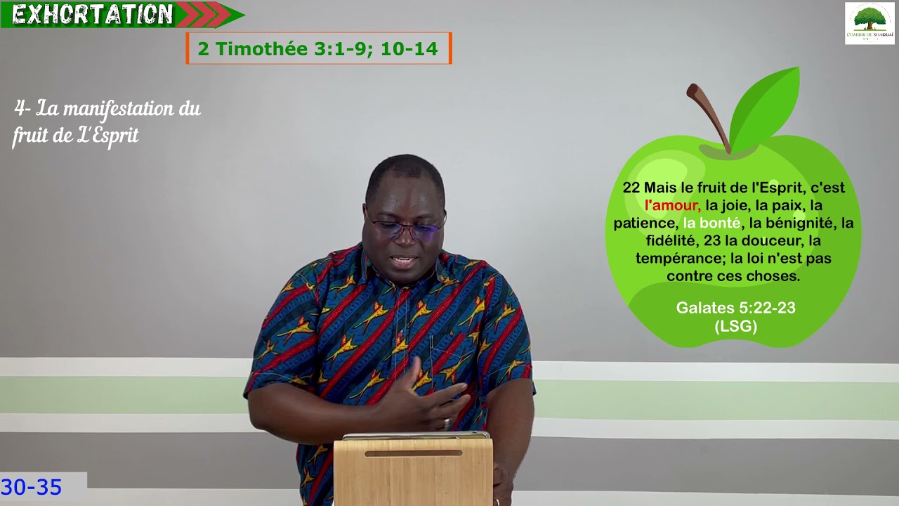 Dans les derniers jours, Les hommes seront,... (2 Timothée 3:1-13) n°4 et fin