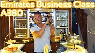 Emirates Business Class A380 DXB-BNE Flug Erfahrung Report | GlobalTraveler.TV