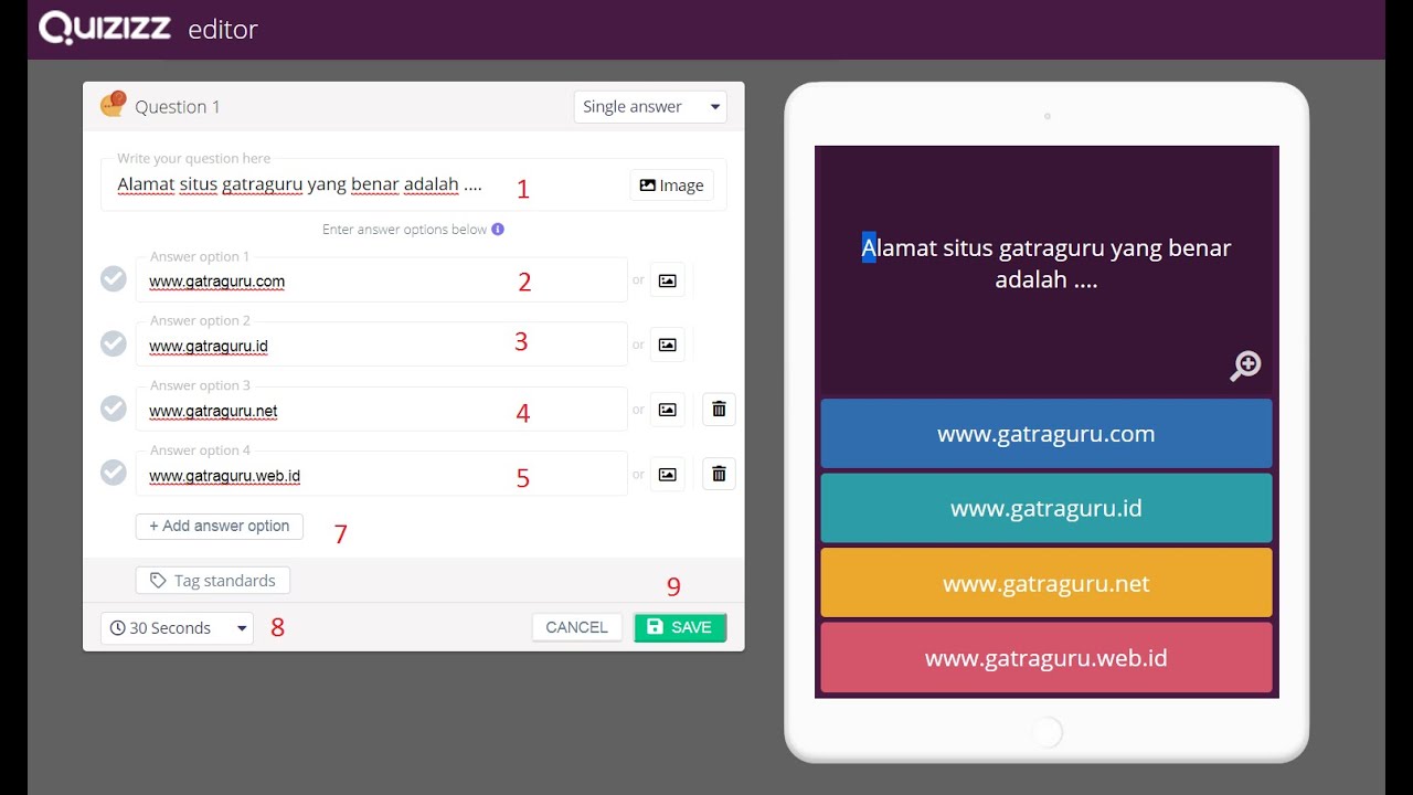 Membuat Soal Online Dengan Quizizz