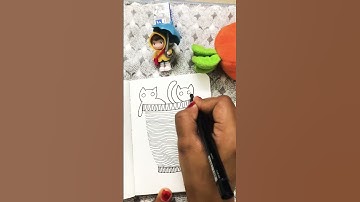 8️⃣ZENTANGLE | ENJOY DRAWING THIS CUTE CATS🐱 | #shorts #enjoy #zentangle #line #cat #mandala #art