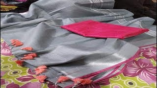 Pure Salab Cotton Sarees with Contrast Blouse with wholesale price / Online Shopping screenshot 2