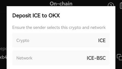 HOW TO UPDATE YOUR ICE NETWORK MINING ($ICE) RECEIVING WALLET ADDRESS WITH ONE FROM THE OKX EXCHANGE
