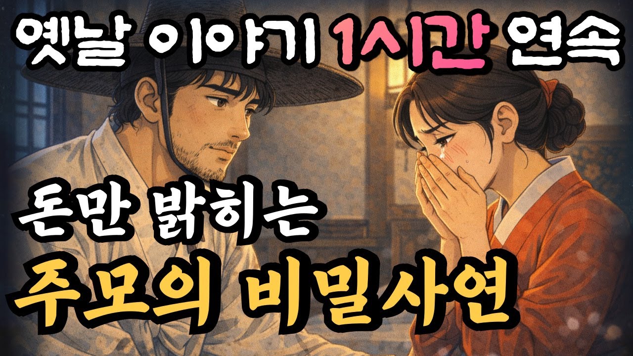 🌛손님들 돈을 노리던 주모의 숨겨진 사연은?!  방랑시인 김삿갓 '주모의 사연' 중간광고 없는 1시간 연속 옛날이야기/설화,민담,오디오북,책읽어주는 남자,잘 때 듣는