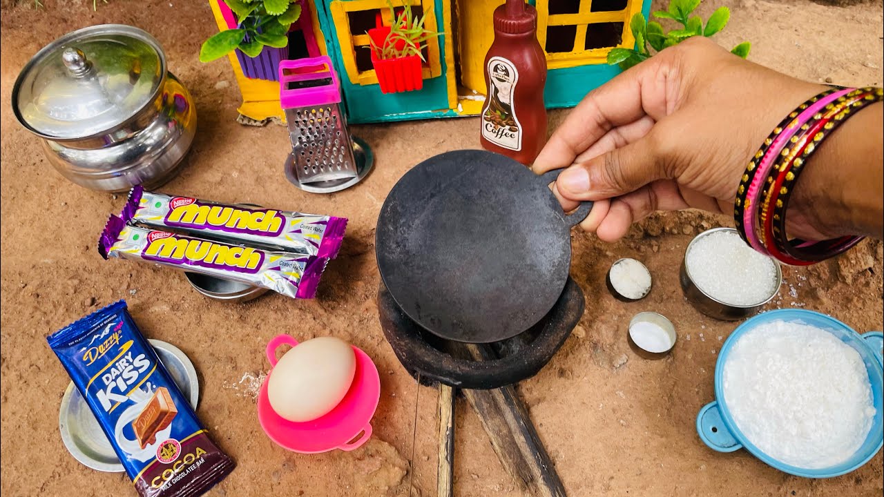 Miniature Chocolate Stuffed Cake | Chocolate Recipe | Miniature Cooking | MK MINI KITCHEN