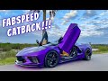 2021 C8 CORVETTE FABSPEED CATBACK AND VERTCAL DOOR (LAMBO) INSTALL !!!!!