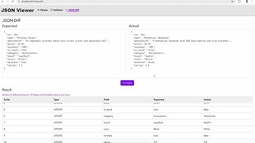 Json Viewer   Json Diff Demo