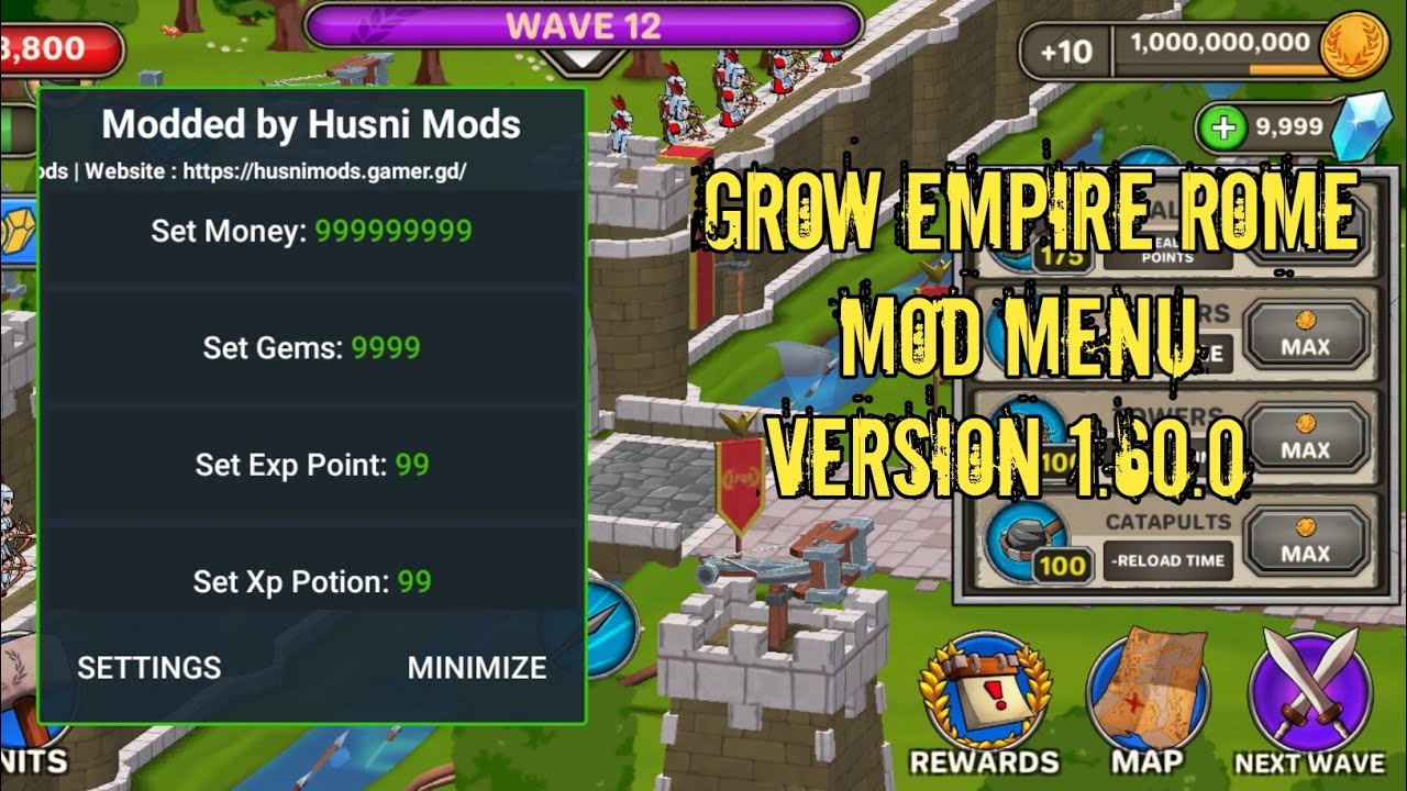 Grow Empire Rome Mod Menu Version 1.60.0 | No Password | Tested Feature