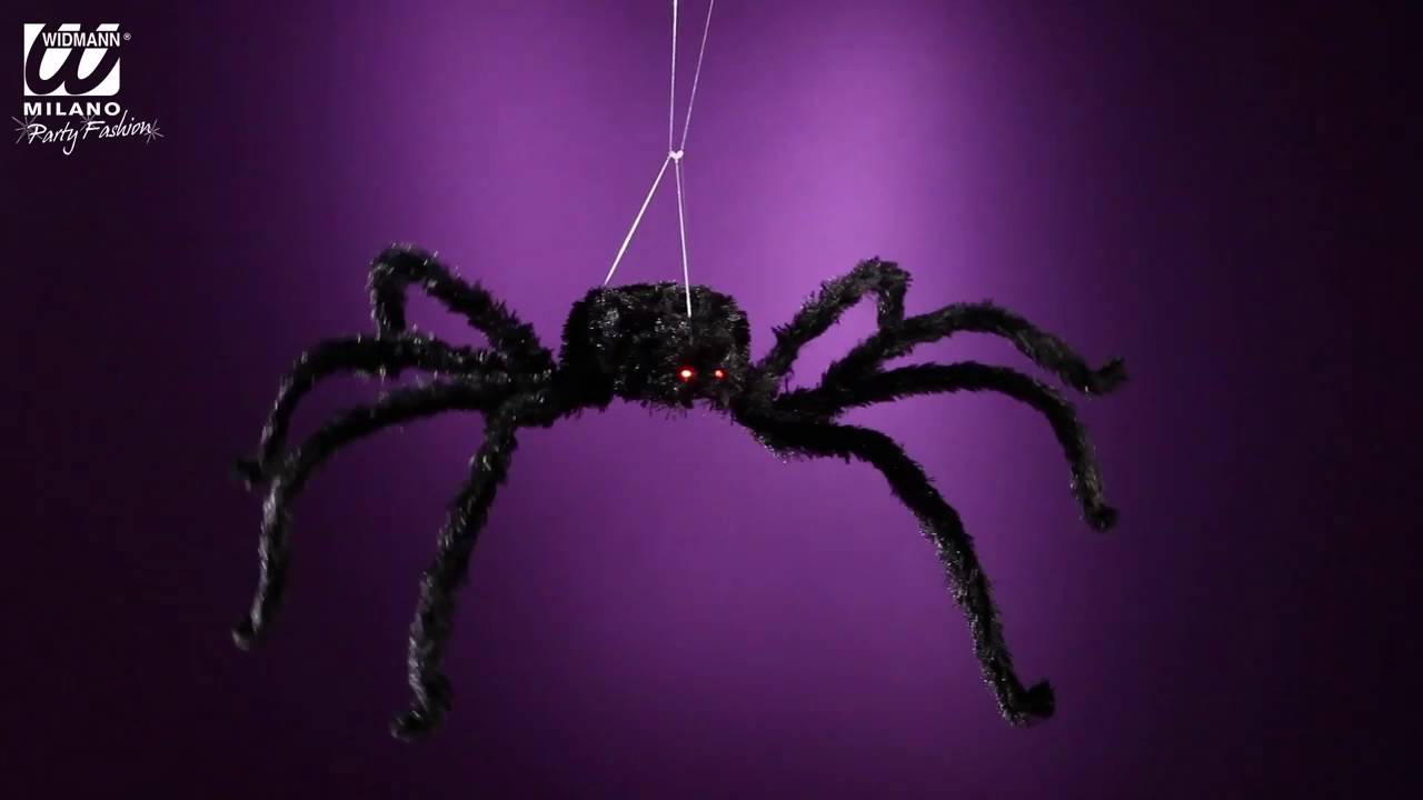 01398   ANIMATED GIANT SPIDER WITH LIGHT UP EYES AND SOUND sound sensor activated
