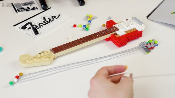  LEGO 21329 Ideas Fender Stratocaster DIY Guitar Model