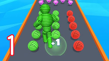 Rope-Man Run - Funny Gameplay All Levels 1-15 Android,iOS