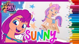 My Little Pony: A New Generation | New Character SUNNY Coloring Page | Kids craft | MLP Gen 5 Movie