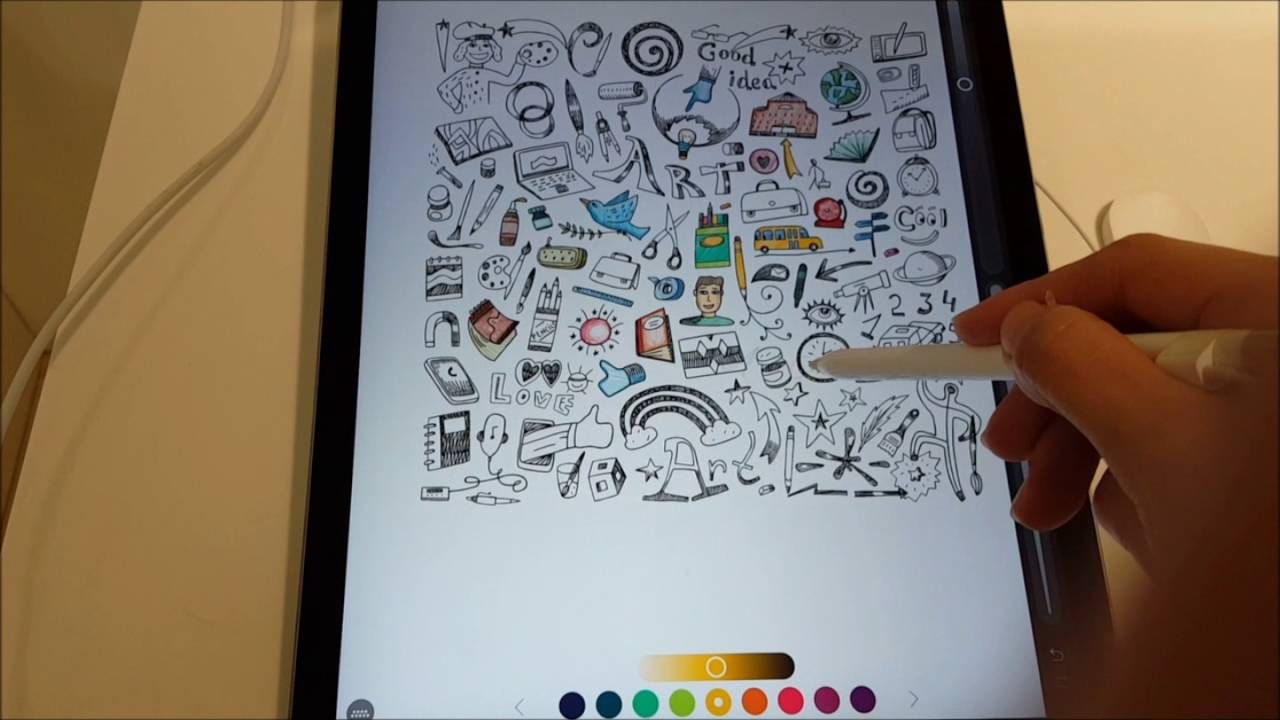 Apple iPad Pro 12 9 with Pencil Pigment Coloring Book 