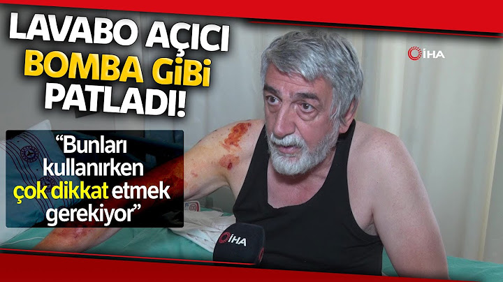 Lavabo Açıcı Bomba Gibi Patladı, Vücudu Yanan Adam Soluğu Hastanede Aldı