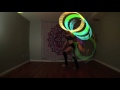 Girl Does Tricks With Futuristic Hula Hoop