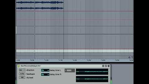 Max/MSP reverse delay#1