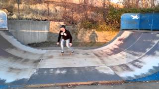 Skateboarding a Half Pipe 1st time in 20 years