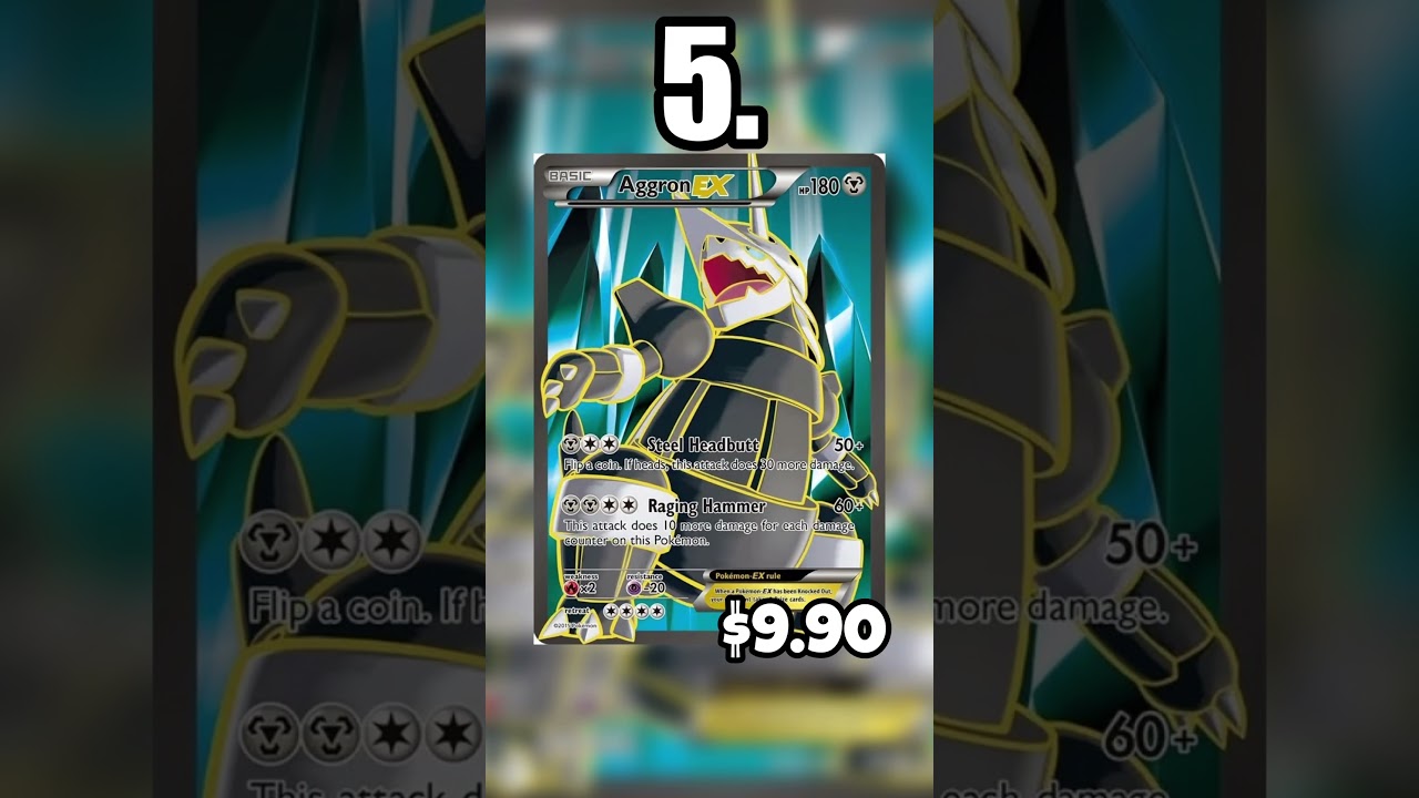 Top 10 most valuable Aggron cards 