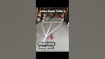 My new double kayak trailer transformation! Minor touch ups yet! #kayaktrailerbuild #kayaktrailer