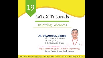 Inserting Footnotes  in LaTeX Document