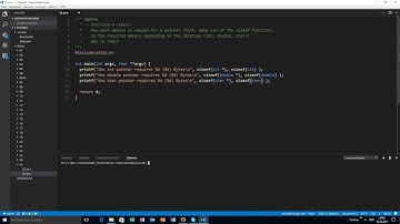 01.25 - C Basics - Exercise 9: Sizeof pointer
