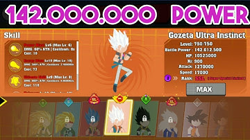 Stick Battle Fight - Unlock Gogeta Ultra Instict (140,000,000 Battle Power)