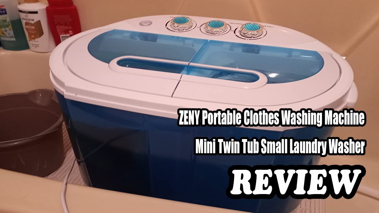 Testing Out My New Zeny Portable Twin Tub Washing Machine Setup 