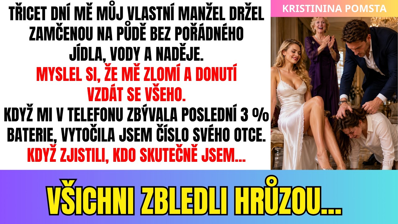 Když se probudila, nevěděla jsem, jestli je den nebo noc. Byla jsem přilepená k radiátoru na půdě vlastního manžela, který mě tam před třiceti dny zavřel. Moje jediná naděje? Starý telefon ukrytý...
