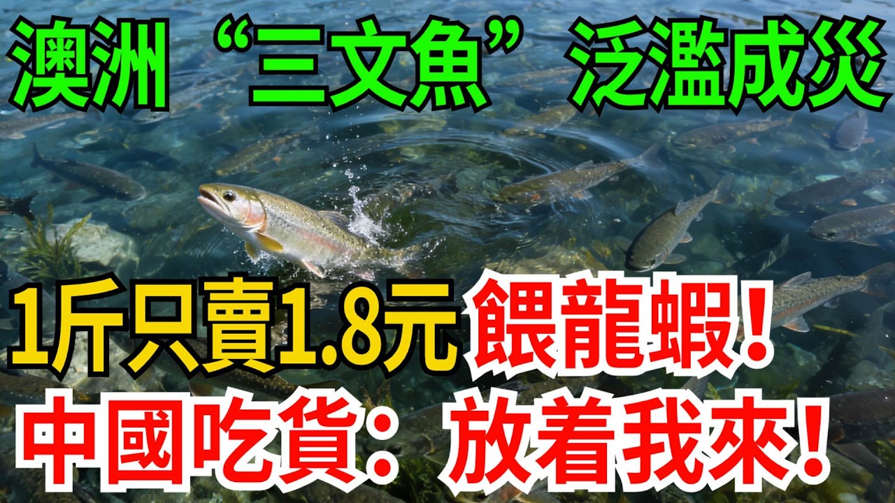 澳洲“三文魚”泛濫成災，1斤只賣1.8元餵龍蝦！中國吃貨：放着我來！【觀勢經緯】#科普#世界之最 #出類拔萃 #top10#澳洲三文魚 #鮭鱸 #海鮮冷知識 #吃貨的執念 #資源利用