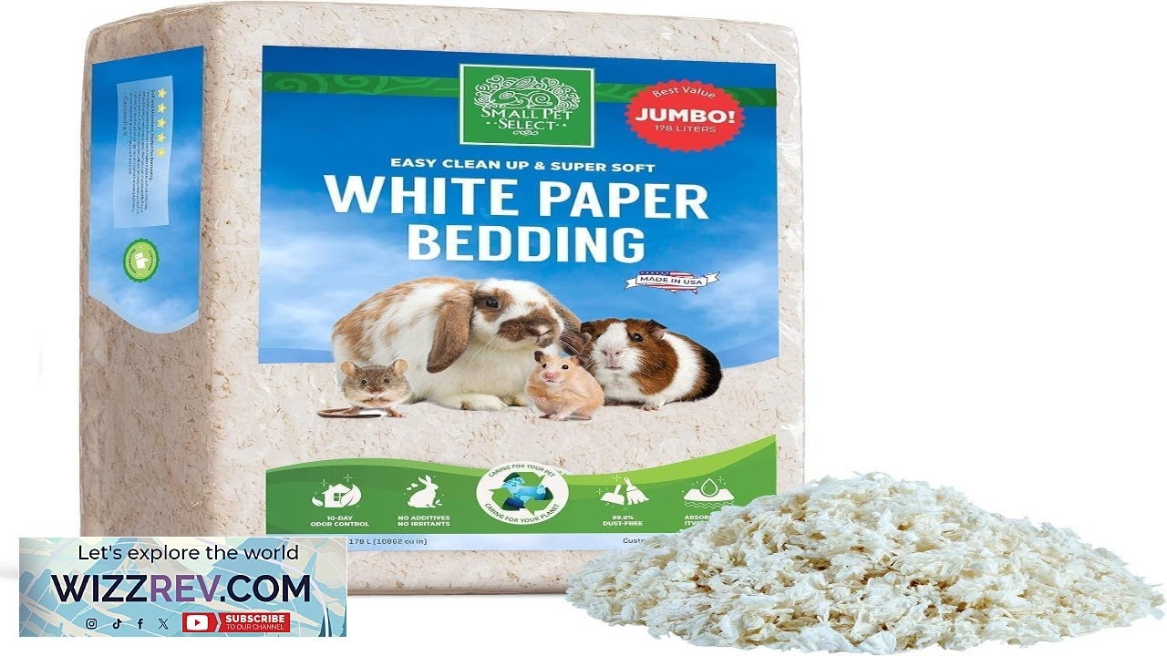 Подстилка из неотбеленной белой бумаги Small Pet Select, 178 л