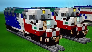 Minecraft Trinity Railway Express EMD F59PH train Tutorial