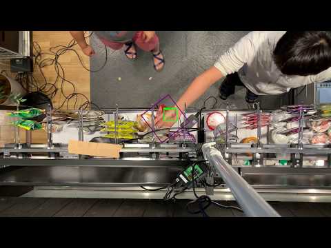 MediaPipe Multi Hand Tracking テスト動画 複数人が映っていて商品を取るシーン