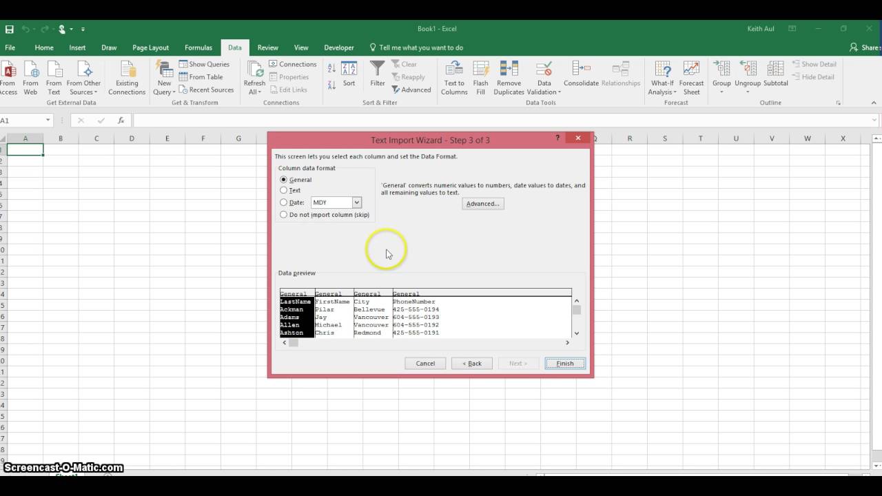 excel text import wizard numbers as text