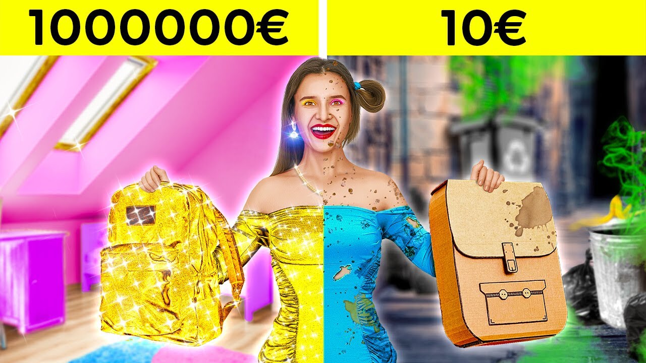 ADOPTIERT VON MILLIARDÄREN || Reich vs Arme Eltern-Hacks! Reiche Verwandlung auf 123 GO!