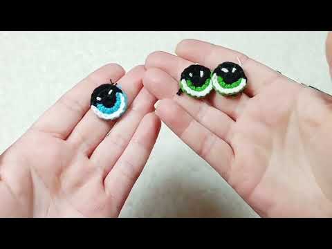 AMİGURUMİ GÖZ YAPIMI / Amigurumi Örgü Göz Yapımı - Crochet Amigurumi Eye