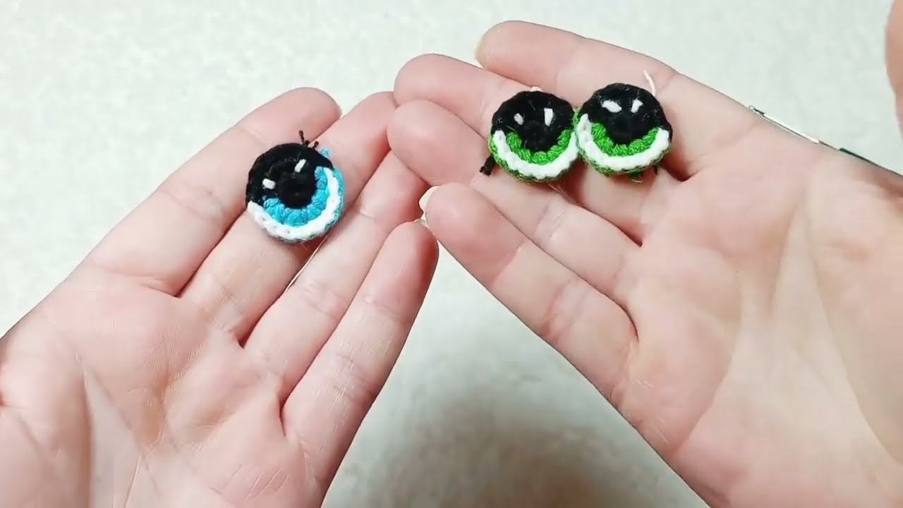 AMİGURUMİ GÖZ YAPIMI / Amigurumi Örgü Göz Yapımı - Crochet Amigurumi Eye