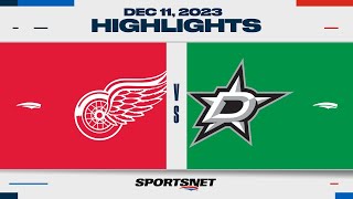 NHL Highlights | Red Wings vs. Stars - December 11, 2023