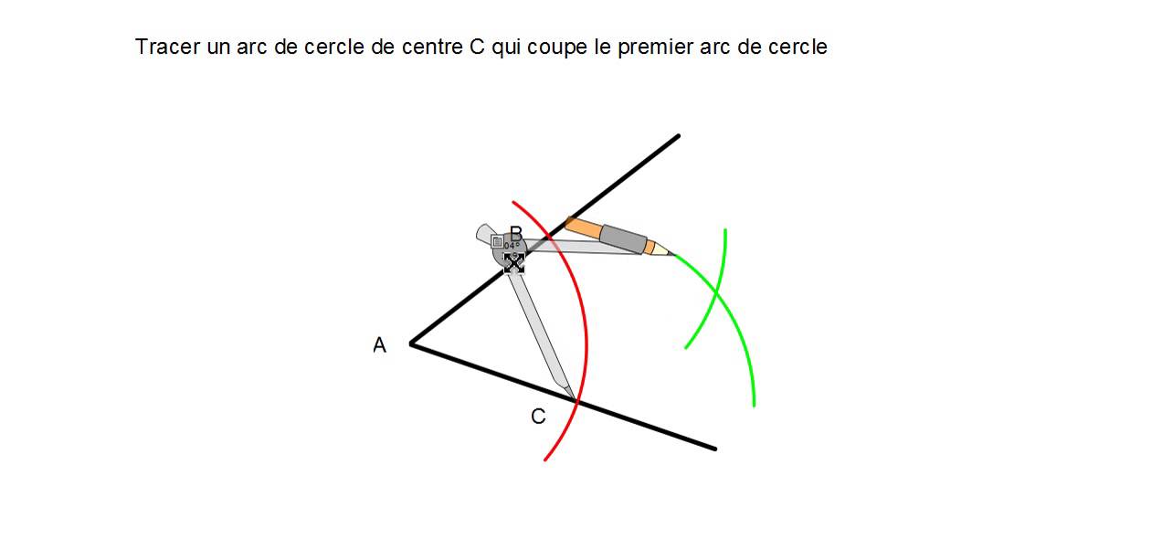 Geom Tracer La Bissectrice D Un Angle Youtube