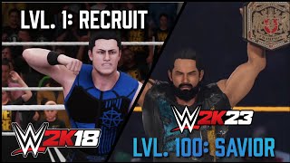 Evolution of Aaron Hero | WWE2K18 - WWE2K23