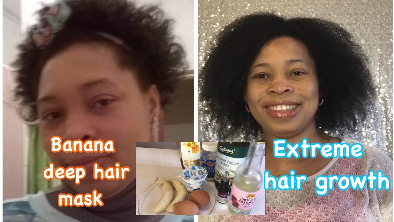 SPEED UP YOUR HAIR GROWTH WITH THIS BANANA 🍌 DEEP HAIR MASK