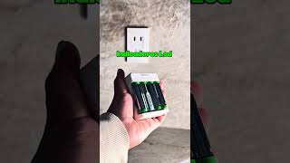 Cargador inteligente de pilas “AA” y “AAA”. Incluye 4 pilas AA 🔋🔌
