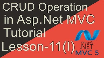 CRUD operation in Asp.Net MVC in hindi.Lesson-11(I) #codehunger