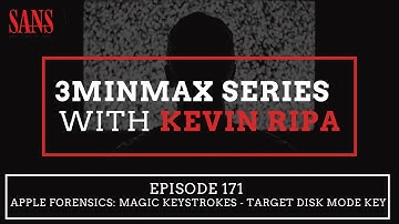 Episode 171: Apple Forensics: Magic Keystrokes - Target Disk Mode key