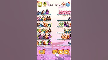 Bird Sort Color Level 4386 #games #gaming #gameplay