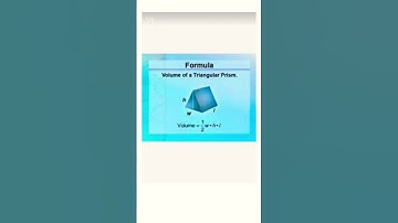 Volume Of A Triangular Prism # maths