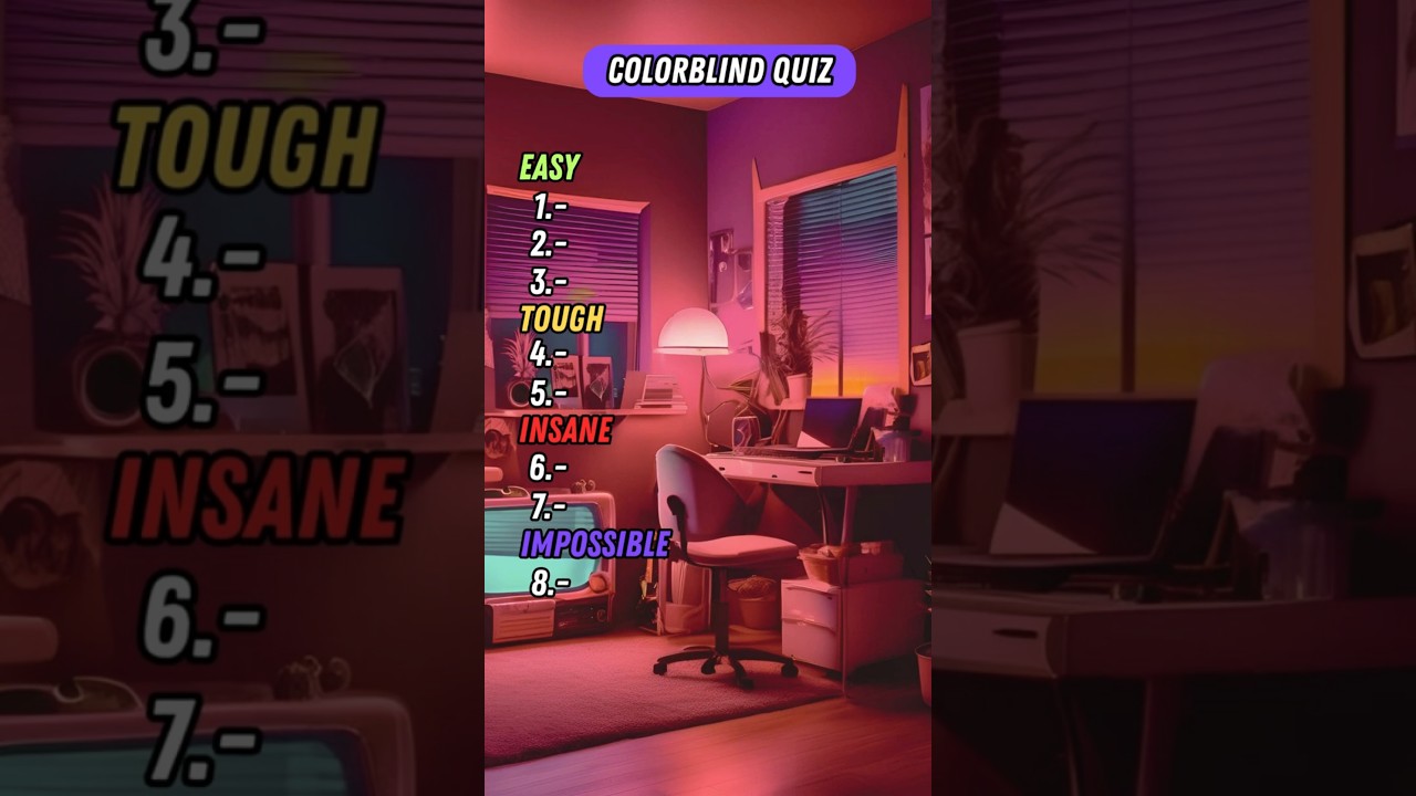 98% FAIL this Colorblind Test! Can You Pass? 👀