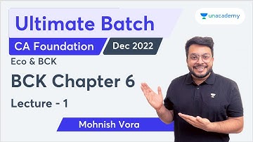L1 | BCK Chapter 6 | Fastrack | Ultimate Batch for Economics and BCK Dec 2022 | Mohnish Vora