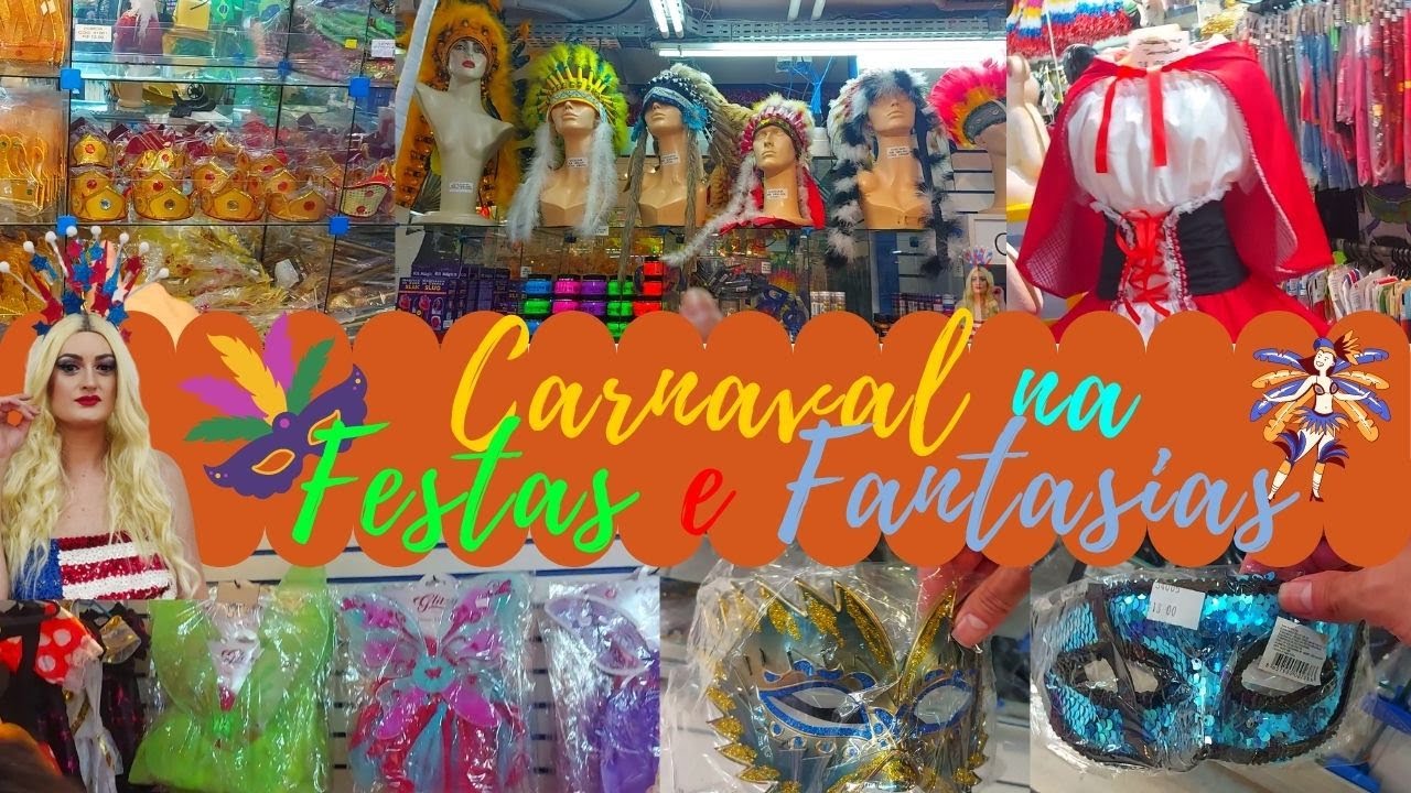 Carnaval 2022 Loja Festas e Fantasias na 25 de março parte 2| Top em ...