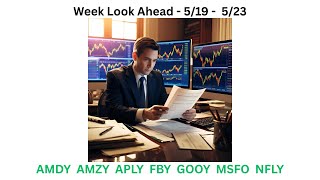 YieldMax ETF AMDY, AMZY, APLY, FBY, GOOY, MSFO &amp; NFLY Week Look Ahead 5/19-5/23