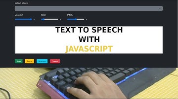 Build Text To Speech App with (JavaScript)
